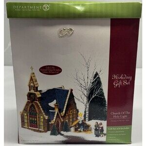Dept 56 Church of the Holy Light NEW Christmas in City Gift Set 59206 Nativity